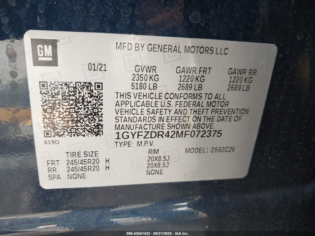 2021 CADILLAC XT4 1GYFZDR42MF072375 Photo 8