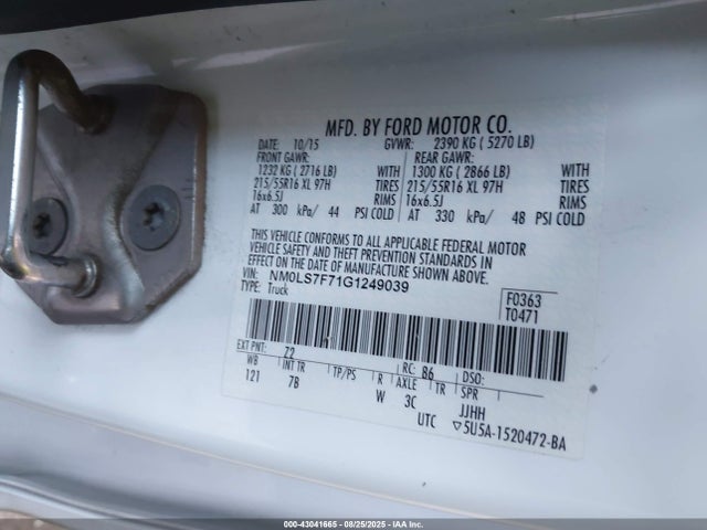 Ford 2016 2016 NM0LS7F71G1249039 Image 9