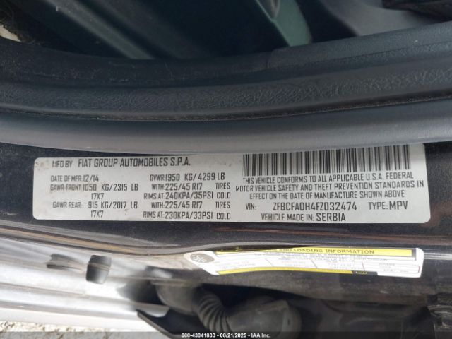 2015 FIAT 500L ZFBCFADH4FZ032474 Photo 8