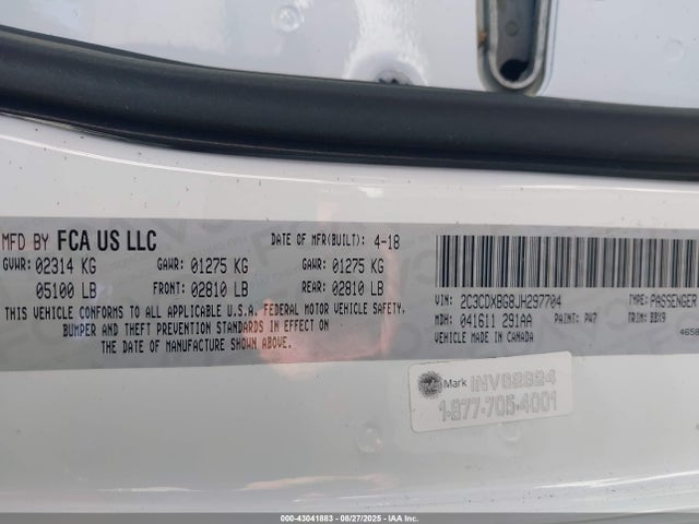 2C3CDXBG8JH297704 Dodge 2018