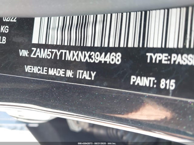 2022 MASERATI GHIBLI ZAM57YTMXNX394468 Photo 8