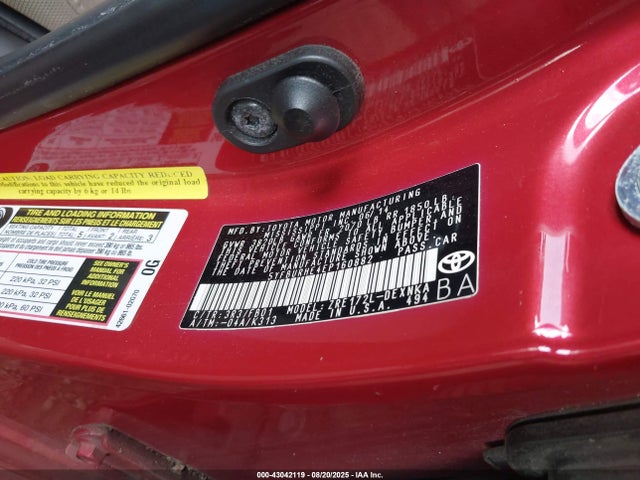 Toyota 2zr-fe 2014 5YFBURHE4EP160882 Image 9