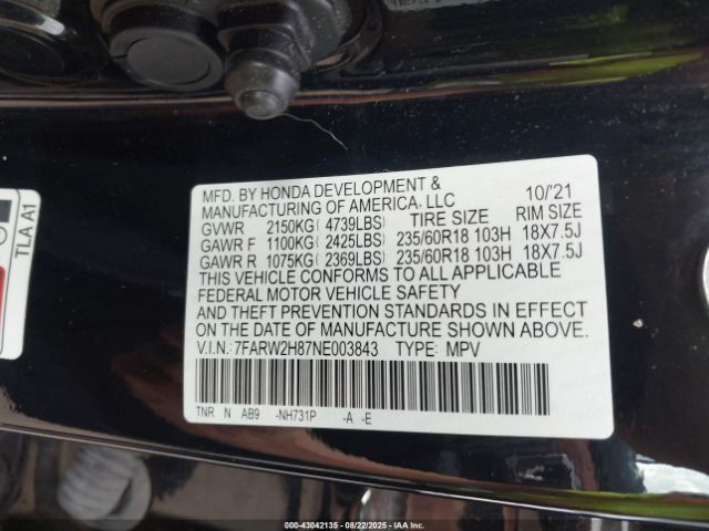 2022 HONDA CR-V 7FARW2H87NE003843 Photo 8