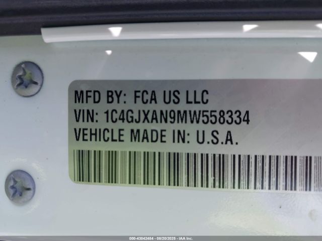 2021 JEEP WRANGLER 1C4GJXAN9MW558334 Photo 8