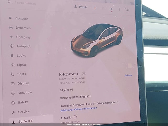 2021 TESLA MODEL 3 5YJ3E1EB9MF981371 Photo 6