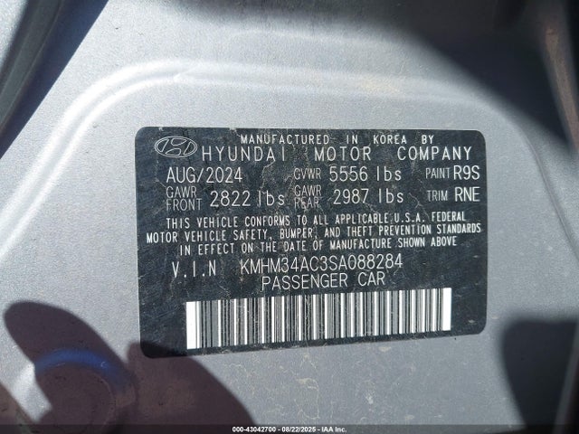 Hyundai Ioniq 6 Sel 2025 KMHM34AC3SA088284 Image 9