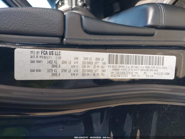 1C4RJEAG9LC279125 Jeep Grand Cherokee