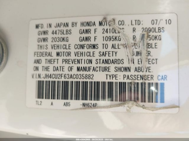 2010 ACURA TSX JH4CU2F63AC035882 Photo 8