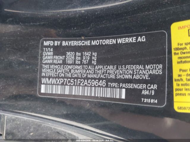 2015 MINI HARDTOP WMWXP7C51F2A59646 Photo 8