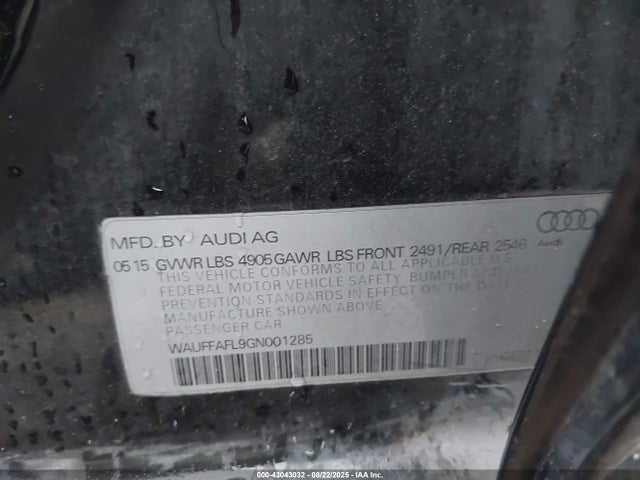 2016 AUDI A4 WAUFFAFL9GN001285 Photo 8