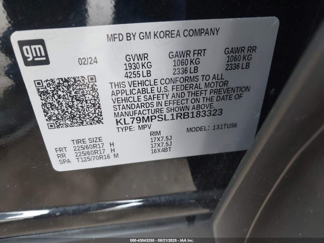 Chevrolet l3t 2024 KL79MPSL1RB183323 Image 9