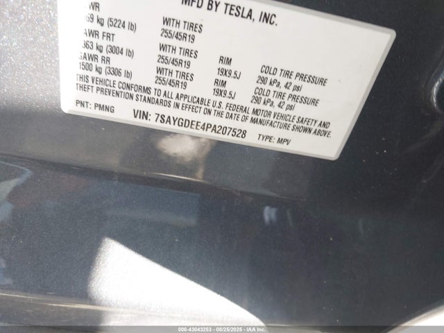 2023 TESLA MODEL Y 7SAYGDEE4PA207528 Photo 8