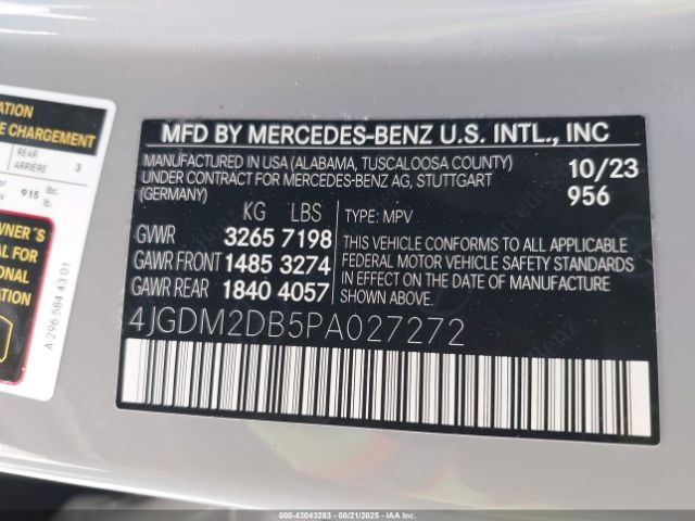 2023 MERCEDES-BENZ EQS 450+ SUV 4JGDM2DB5PA027272 Photo 8