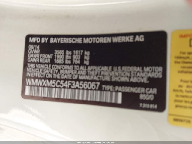 2015 MINI HARDTOP WMWXM5C54F3A56067 Photo 8