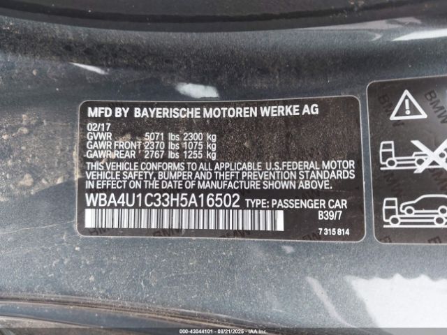 2017 BMW 440I WBA4U1C33H5A16502 Photo 8