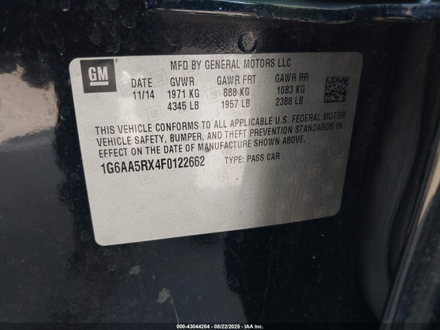 2015 CADILLAC ATS 1G6AA5RX4F0122662 Photo 8