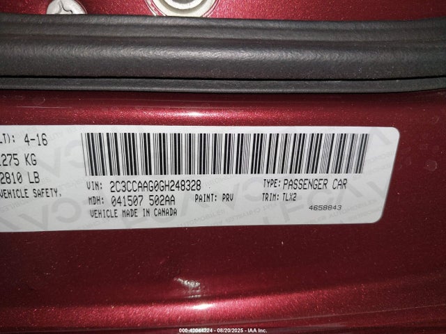 2C3CCAAG0GH248328 Chrysler 300