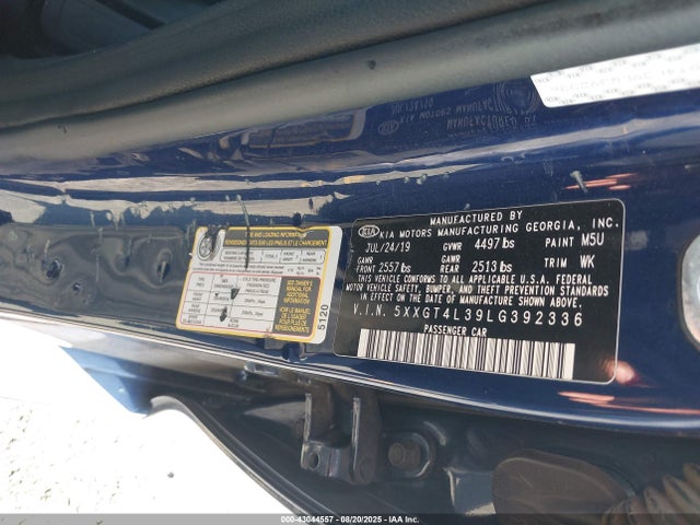 5XXGT4L39LG392336 KIA gdi