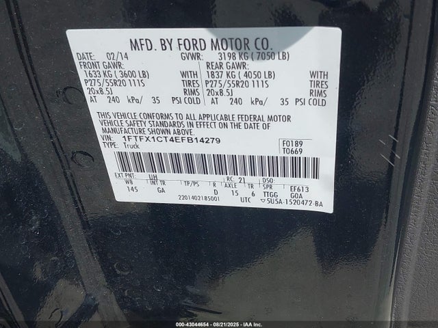 Ford 2014 2014 1FTFX1CT4EFB14279 Image 9