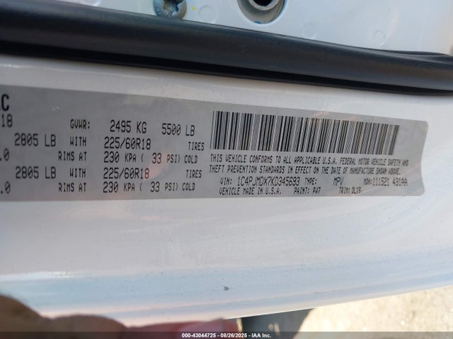 Jeep 2020 2020 1C4PJLCB4LD653955 Image 9