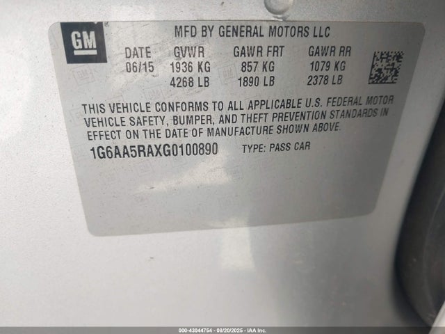 2016 CADILLAC ATS 1G6AA5RAXG0100890 Photo 8