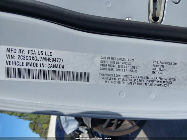 Dodge Charger 2021 2C3CDXGJ7MH594777 Image 9