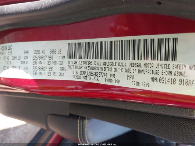 1C4PJLAB5GW287744 Jeep Cherokee