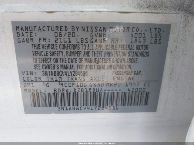 Nissan 2020 2020 3N1AB8CV4LY284556 Image 9