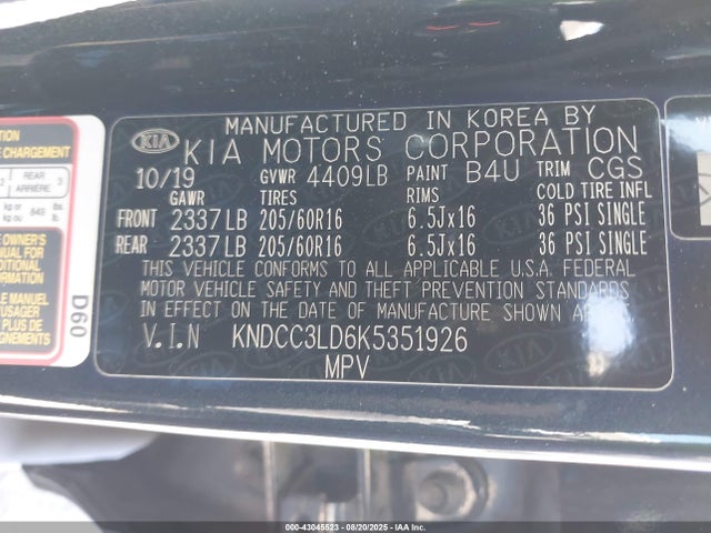 KIA gdi 2019 KNDCC3LD6K5351926 Image 9