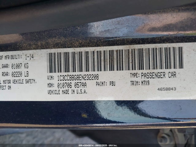 Chrysler 200 2014 1C3CCBBG8EN232208 Image 9