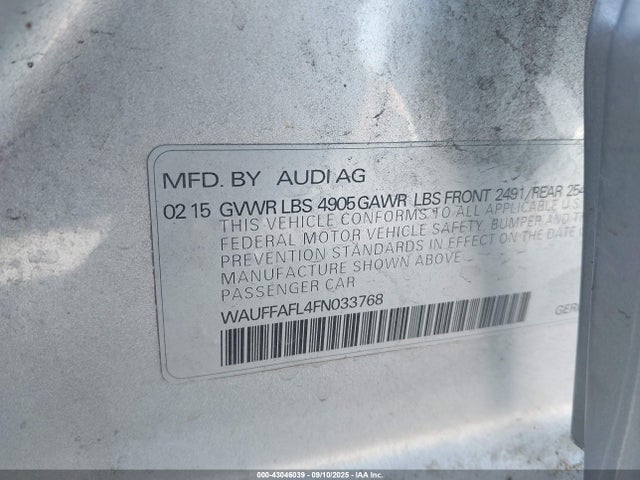 2015 AUDI A4 WAUFFAFL4FN033768 Photo 8