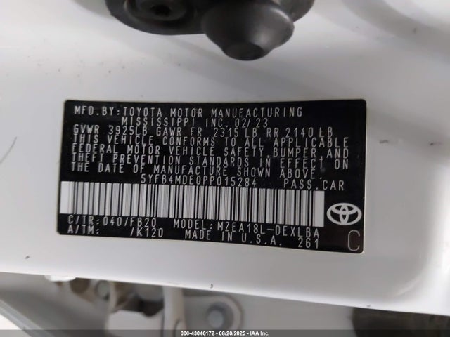 Toyota m20a-fks 2023 5YFB4MDE0PP015284 Image 9