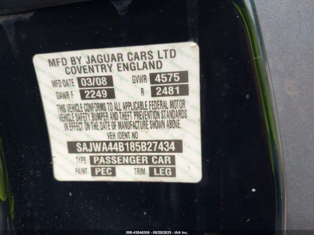 2008 JAGUAR XK SAJWA44B185B27434 Photo 8
