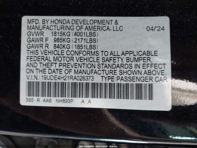 2024 ACURA INTEGRA 19UDE4H21RA026373 Photo 8