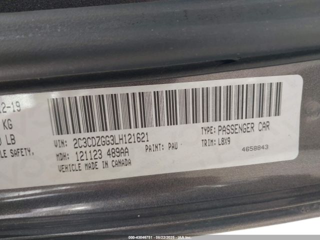 2020 DODGE CHALLENGER 2C3CDZGG3LH121621 Photo 8