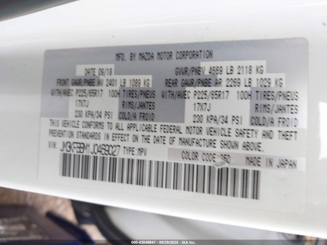 Mazda py cylinder deactivation 2018 JM3KFBBM1J0469027 Image 9