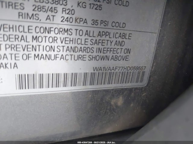 2017 AUDI Q7 WA1VAAF77HD059557 Photo 8