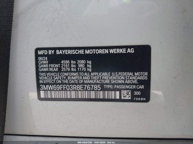 2024 BMW 3 SERIES 3MW69FF03R8E76785 Photo 8