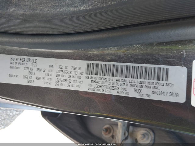 RAM 1500 2020 1C6SRFMT0LN225278 Image 9