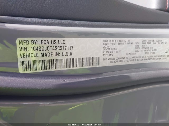 Dodge Durango 2025 1C4SDJCT4SC517117 Image 9