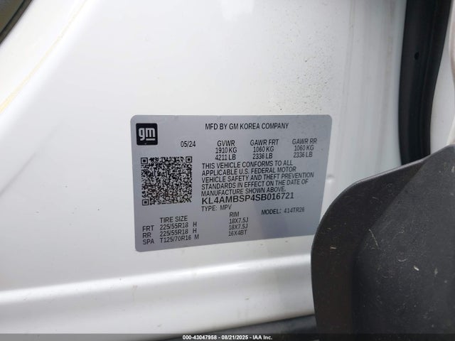 Buick lbp 2025 KL4AMBSP4SB016721 Image 9