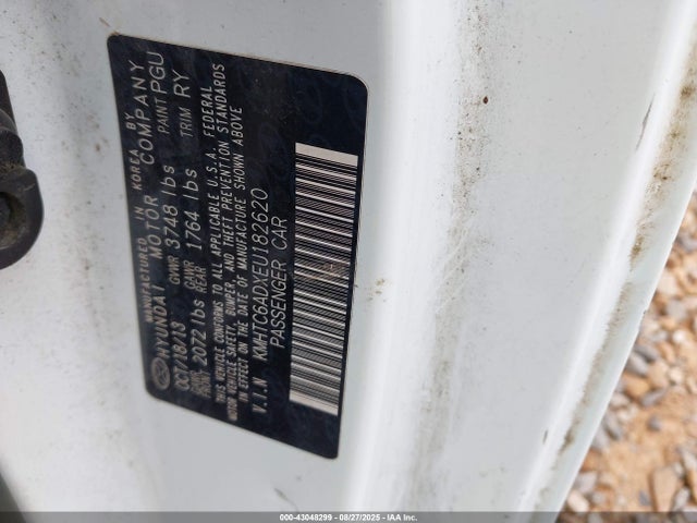 Hyundai dohc gdi gamma 2014 KMHTC6ADXEU182620 Image 9