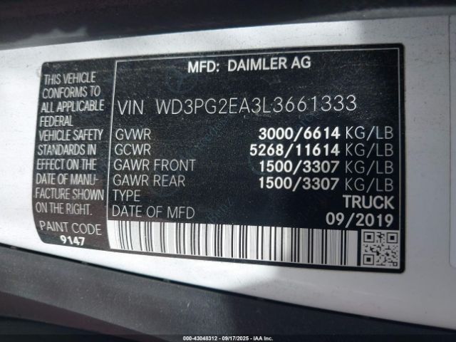 2020 MERCEDES-BENZ METRIS WD3PG2EA3L3661333 Photo 8