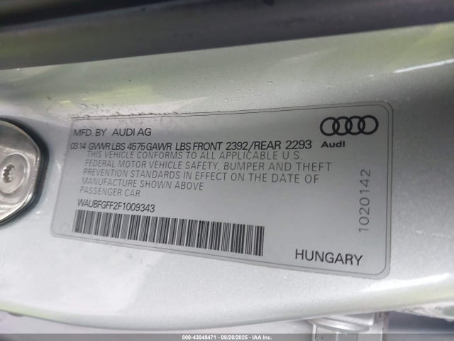 2015 AUDI A3 WAUBFGFF2F1009343 Photo 8