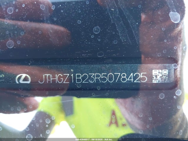 43048517 :رقم المزاد ، JTHGZ1B23R5078425 vin ، 2024 Lexus Is 350 F Sport مزاد بيع