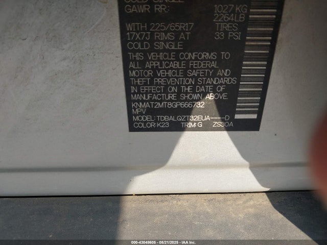 Nissan Rogue 2016 KNMAT2MT8GP666732 Image 9