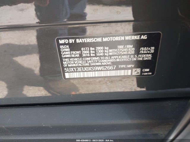 5UX13EU0XS9W62667 BMW 2025