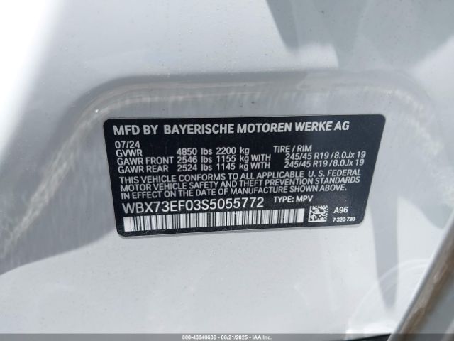 2025 BMW X1 WBX73EF03S5055772 Photo 8