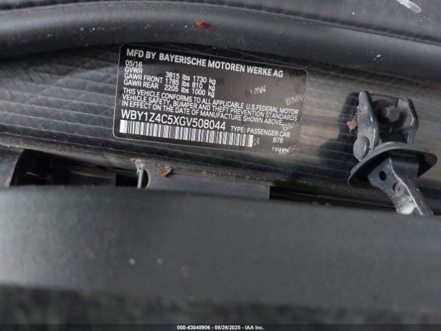 2016 BMW I3 WBY1Z4C5XGV508044 Photo 8
