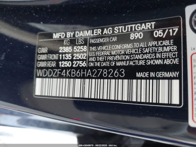 2017 MERCEDES-BENZ E 300 WDDZF4KB6HA278263 Photo 8